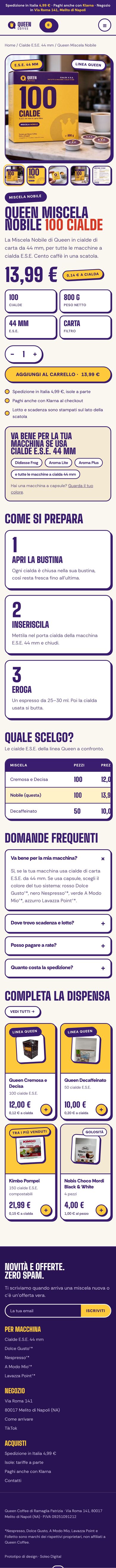Scheda prodotto su telefono
