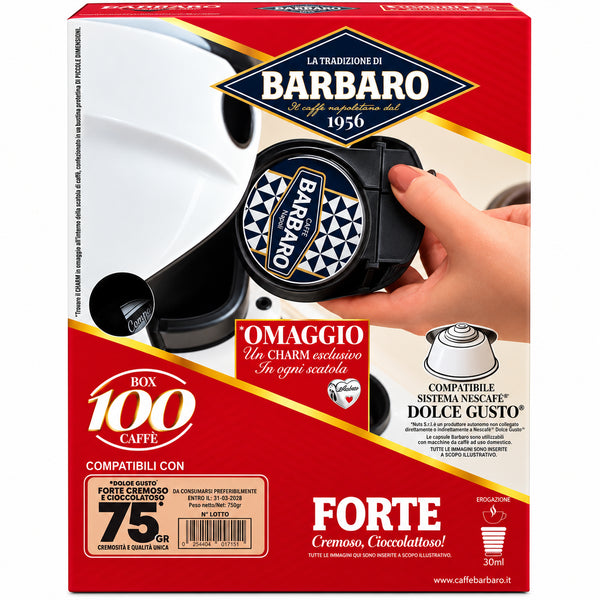 Barbaro Forte, 100 capsule compatibili Dolce Gusto
