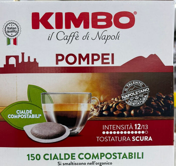 Kimbo Pompei, 150 cialde compostabili